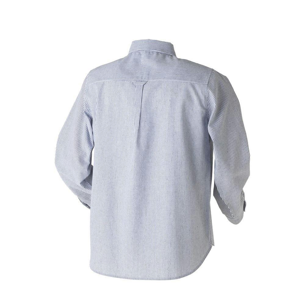 婦人ヒッコリーシャツ LL ネイビー | 作業着・作業服・安全靴 通販