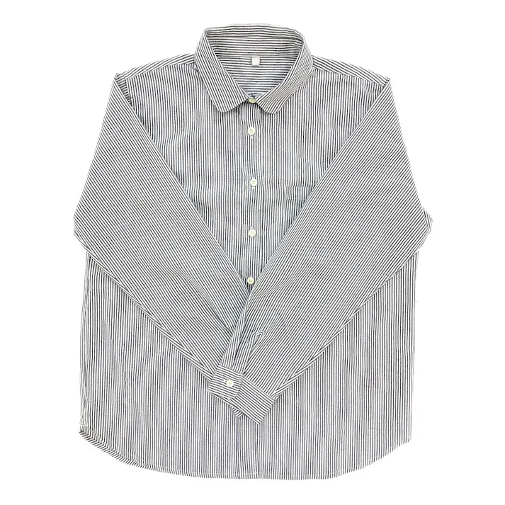 婦人ヒッコリーシャツ LL ネイビー