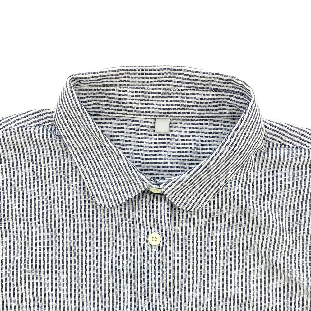 85-86FW ヒッコリーシャツ 婦人ヒッコリーシャツ LL ネイビー | 作業着・作業服・安全靴 通販