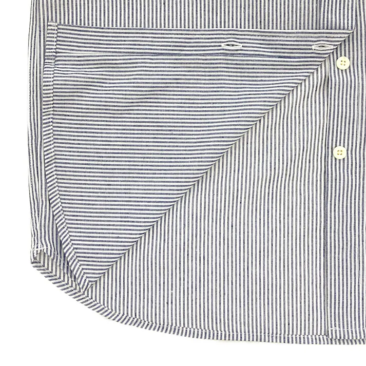 婦人ヒッコリーシャツ LL ネイビー