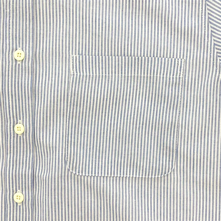 婦人ヒッコリーシャツ M ブルー