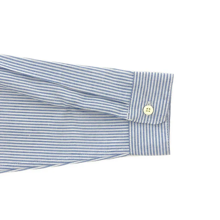 婦人ヒッコリーシャツ M ブルー