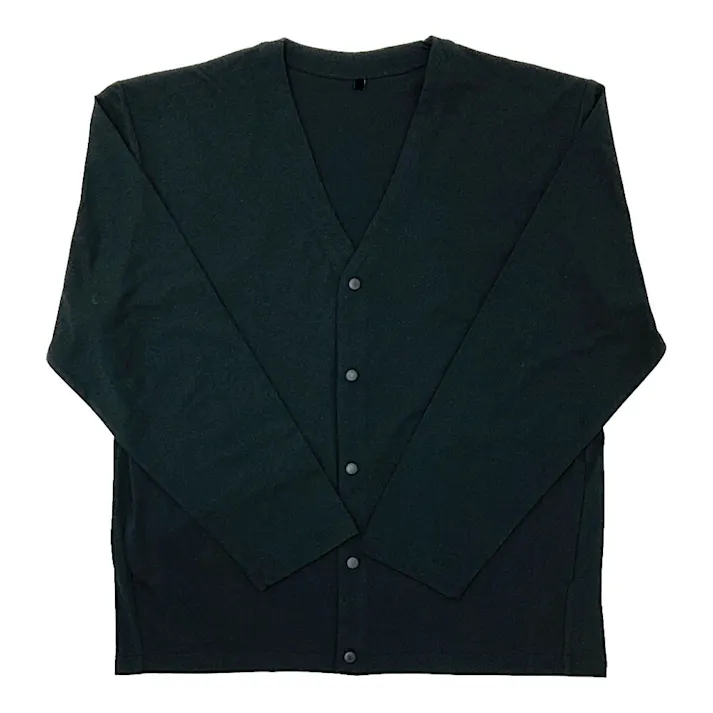 UVカットV首ジャケット L ブラック