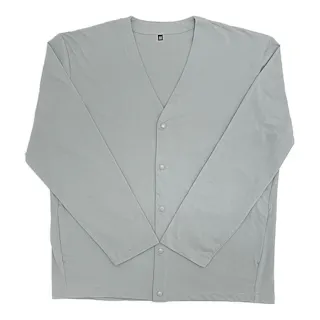 UVカットV首ジャケット L ライトグレー