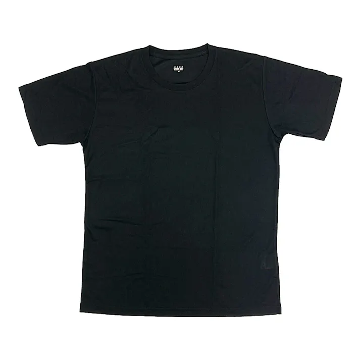紳士スピードドライTシャツ 半袖 丸首 LL ブラック 2枚組