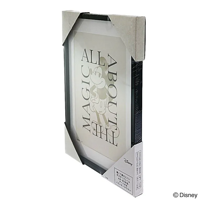 カインズ 軽くて割れにくいポスターフレーム ブラック A4サイズ ミッキーマウス