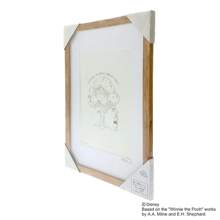 カインズ 軽くて割れにくいポスターフレーム A3サイズ ナチュラル くまのプーさん