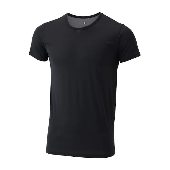 紳士 ひんやりインナーTシャツ 丸首 L ブラック