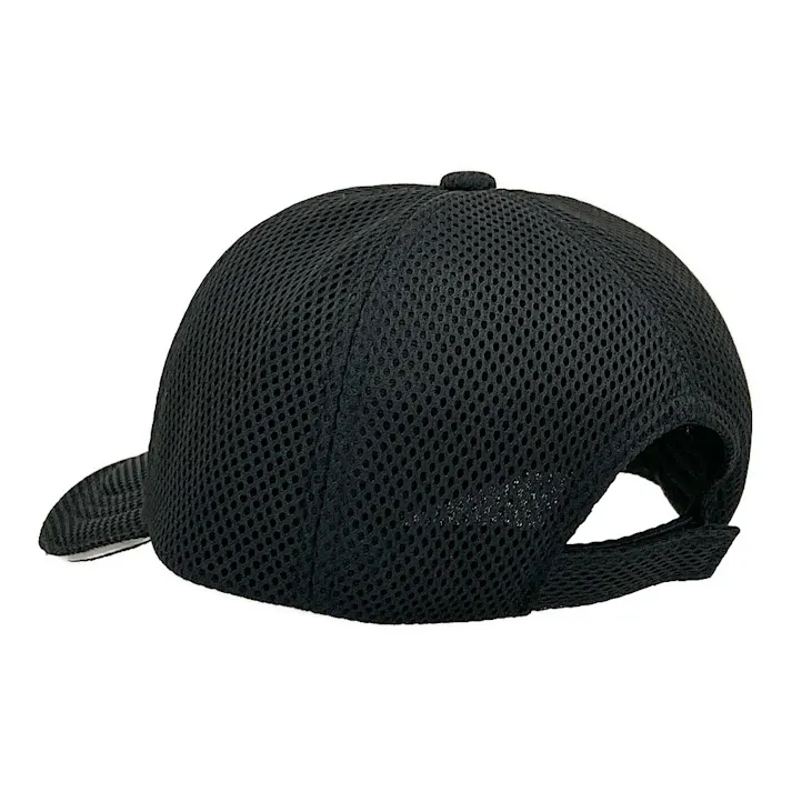 洗えるメッシュキャップ ブラック