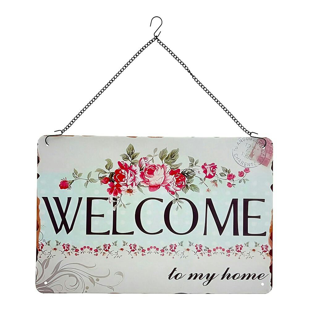 サインプレート WELCOME TO MY HOME 30×20cm | 鋼材 通販