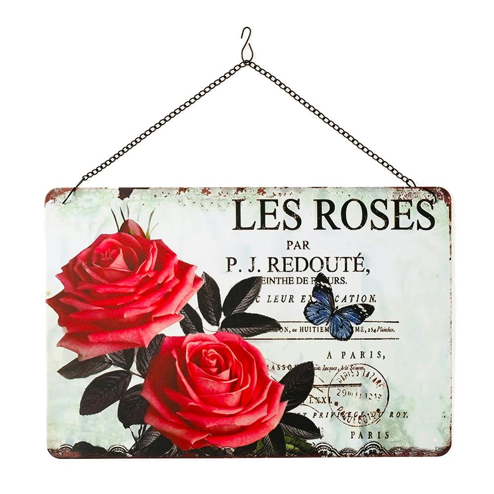 サインプレート LES ROSES 30×20cm フェンス サインプレート LES ROSES 30×20cm フェンス