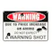 サインプレート WARNING 30×20cm