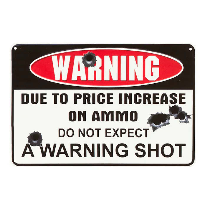 サインプレート WARNING 30×20cm