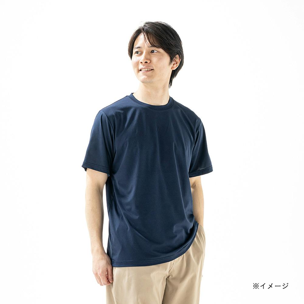 紳士 スピードドライ さらさらドライTシャツ半袖 L ネイビー