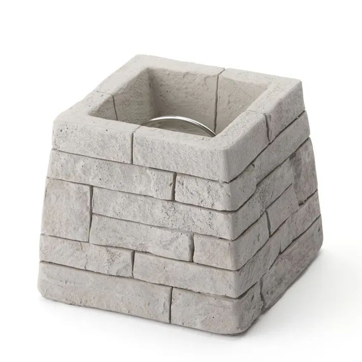 カインズ スタンドシェードにも使えるフック付きウェイト 約6kg レッジストーン調 グレー