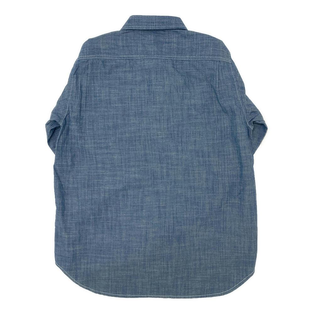 美品//スピック&スパン　シャンブレーシャツ　長袖　コットン　ブルー　綿 Spick & Span（スピックアンドスパン）の「コットンシャンブレー