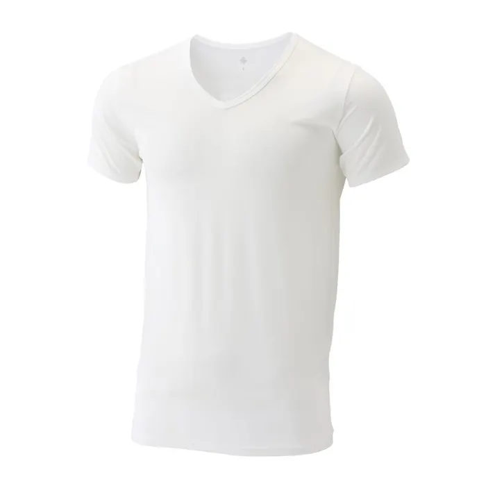 紳士 ひんやりインナーTシャツ V首 M ホワイト
