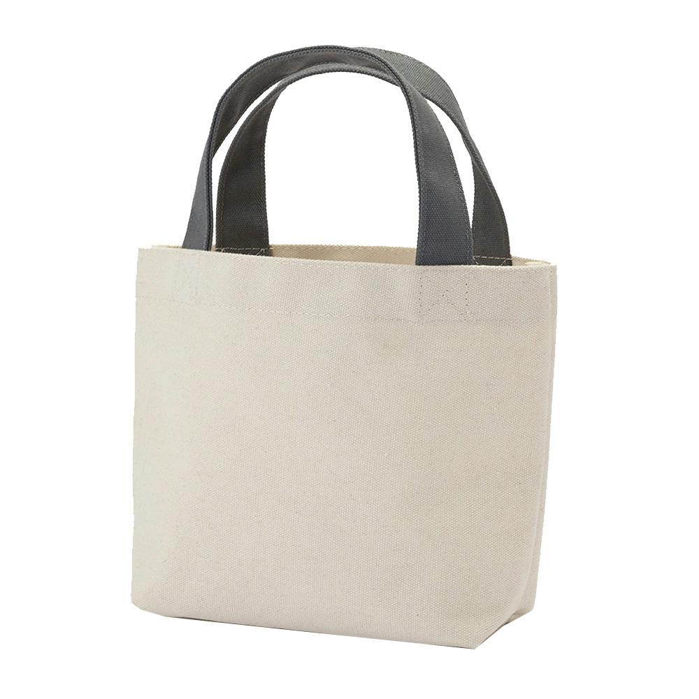 ボトルを立てて収納できる帆布トートバッグ 手持ちサイズ アイボリー リュックサック・カジュアルバッグ