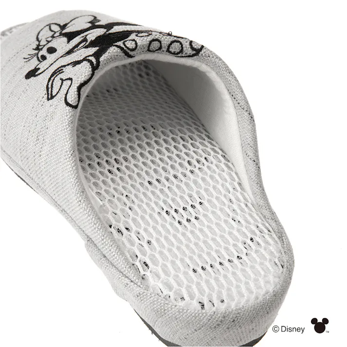 ダブルメッシュ立体インソールフィットスリッパ ミッキーマウス&ミニーマウス L