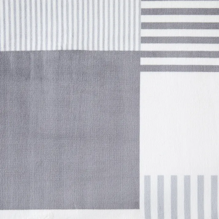 洗えるコンパクトラグ ブロック 幅190cm 奥行240cm