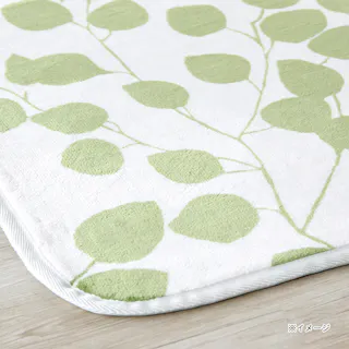 洗えるコンパクトラグ リーフ 幅190cm 奥行240cm