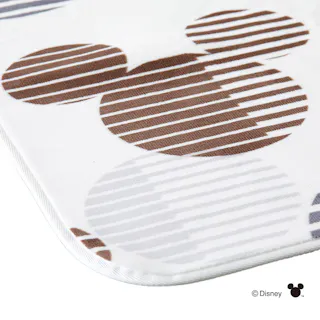 洗えるコンパクトラグ ミッキーマウス 幅185cm 奥行185cm