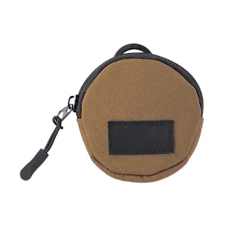 ストラップと組み合わせられる 丸型コインポーチ ベージュ