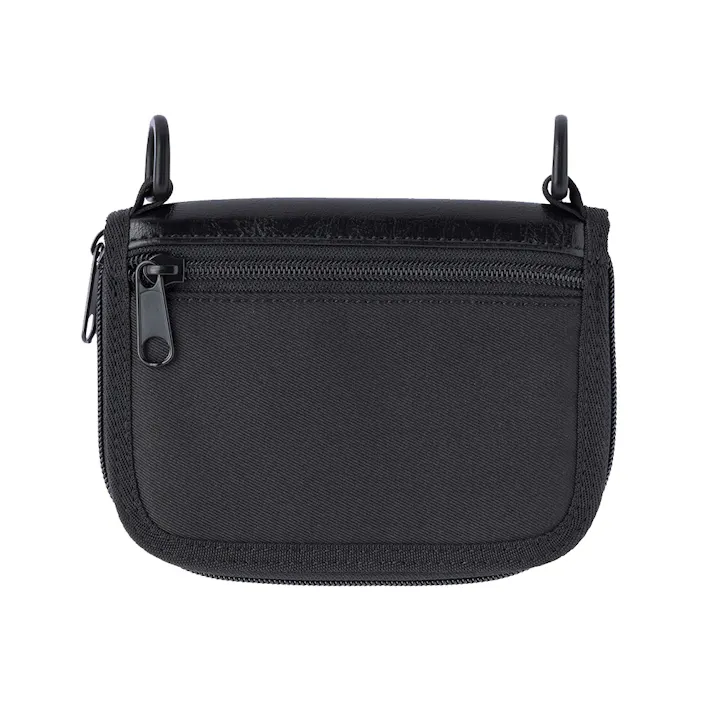 ストラップと組み合わせられる ラウンドジップウォレット M ブラック