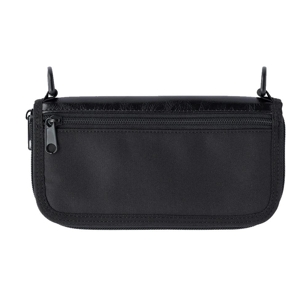 ストラップと組み合わせられる ラウンドジップウォレット L ブラック 財布 ストラップと組み合わせられる ラウンドジップウォレット L ブラック 財布