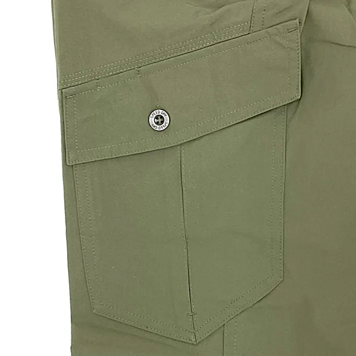 ストレッチワークカーゴパンツ カーキ ウエスト82cm 股下67cm