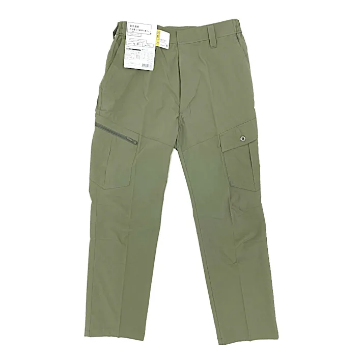 ストレッチワークカーゴパンツ カーキ ウエスト82cm 股下67cm
