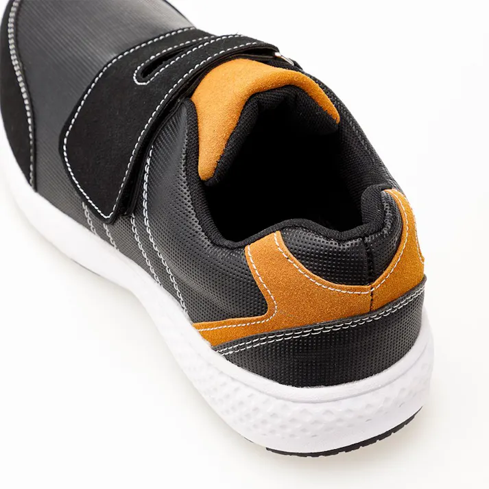 PU耐滑安全スニーカー 面ファスナー 25.5cm