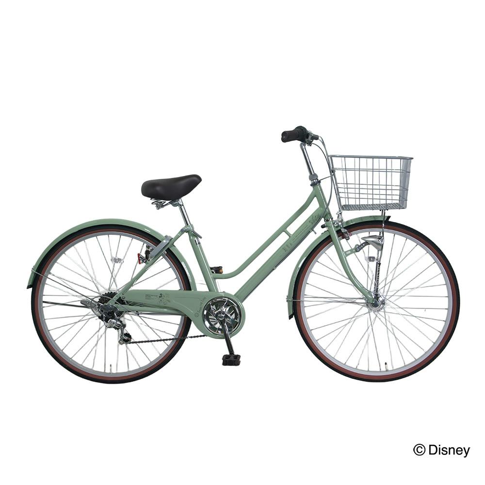 【自転車】26年モデル シティ車 ディズニー ミッキー＆フレンズ 26インチ 外装6段 G6HD