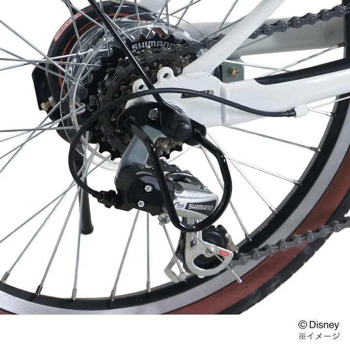 【自転車】26年モデル 折り畳み車 Disney ミッキーマウス 20インチ G6HD ブラック
