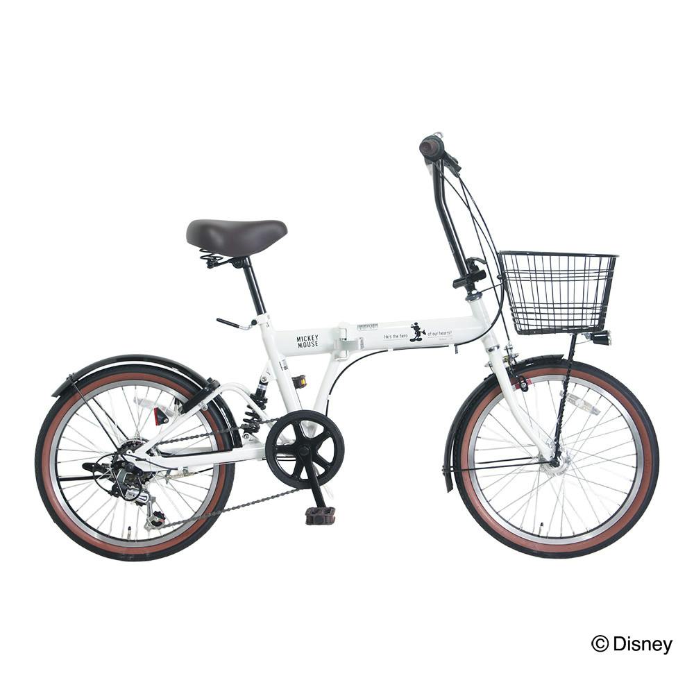 ミッキーマウス折畳み自転車 自転車】26年モデル 折り畳み車 Disney ミッキーマウス 20インチ G6HD