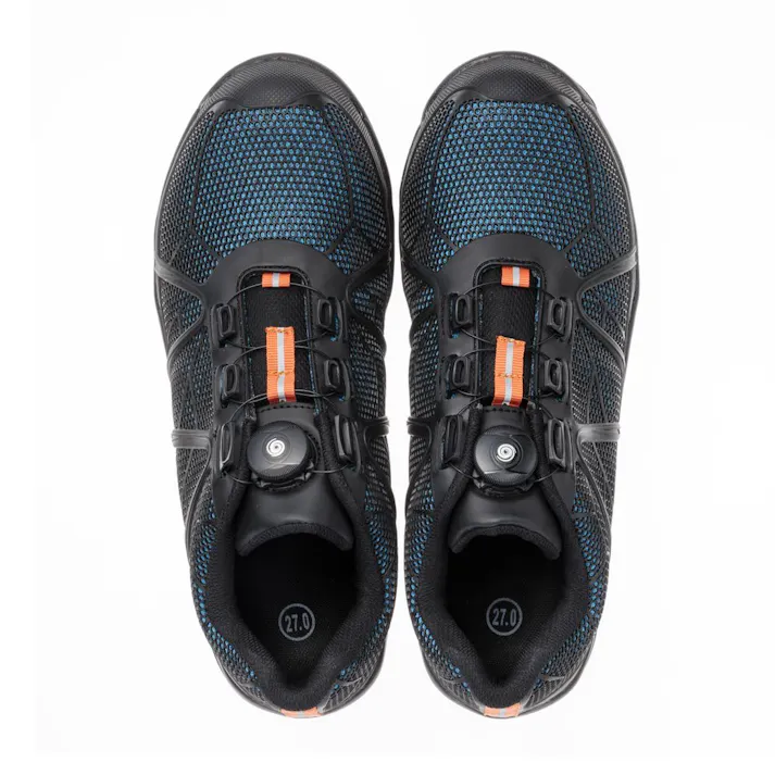 ダイヤル式安全スニーカーBL/OR 24.5cm