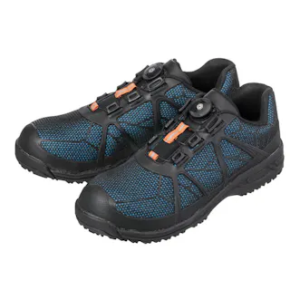 ダイヤル式安全スニーカー ブルー/オレンジ 27.0cm