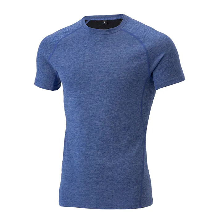 カインズ 肌さらTシャツ 半袖 L 杢ブルー