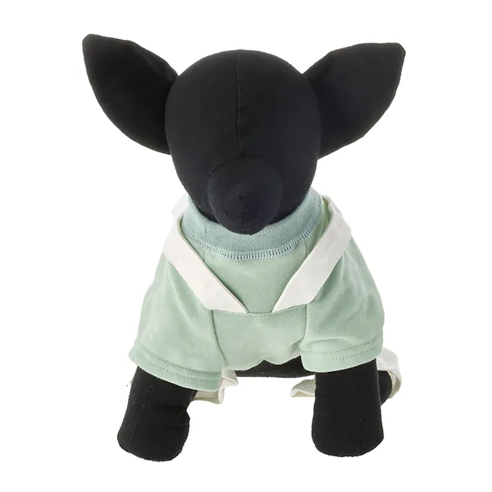 【送料無料】ドッキングオーバーオール オリーブ Mサイズ ペット服(犬の服)