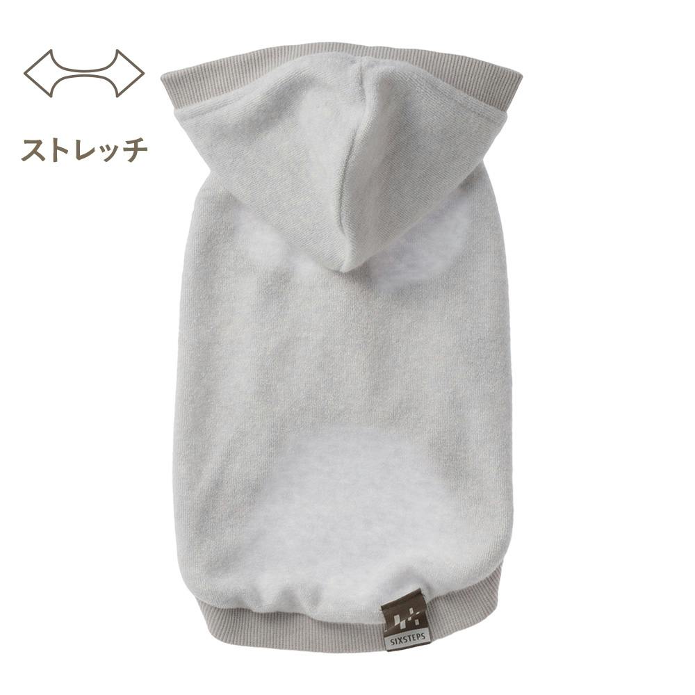 ふんわりパイルカットソー グレー Sサイズ ペット服(犬の服) Sサイズ ふんわりパイルカットソー グレー Sサイズ ペット服(犬の服) Sサイズ