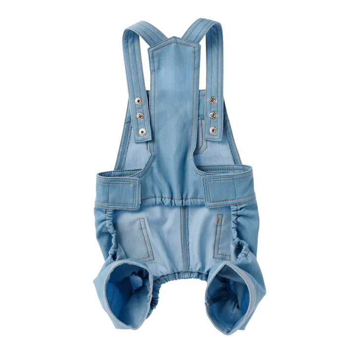 【送料無料】オーバーオール ブルー Sサイズ ペット服(犬の服)