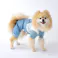【送料無料】オーバーオール ブルー Lサイズ ペット服(犬の服)