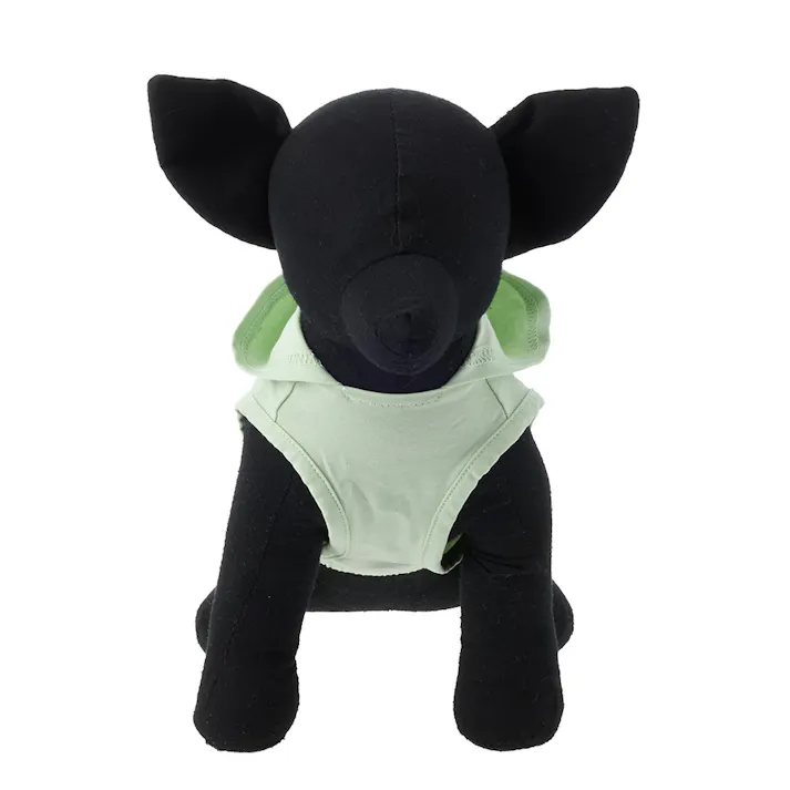 【送料無料】反射ラインパーカー ピスタチオ Mサイズ ペット服(犬の服)