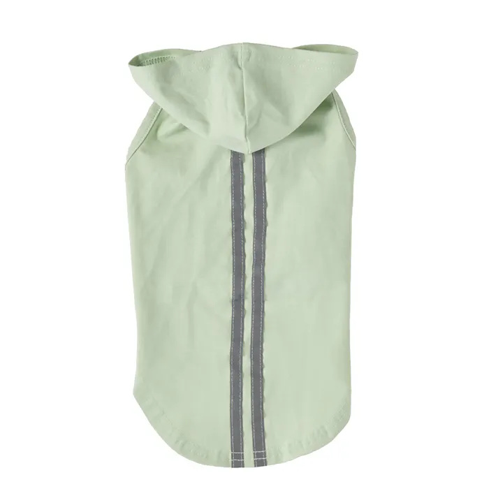 【送料無料】反射ラインパーカー ピスタチオ Mサイズ ペット服(犬の服)