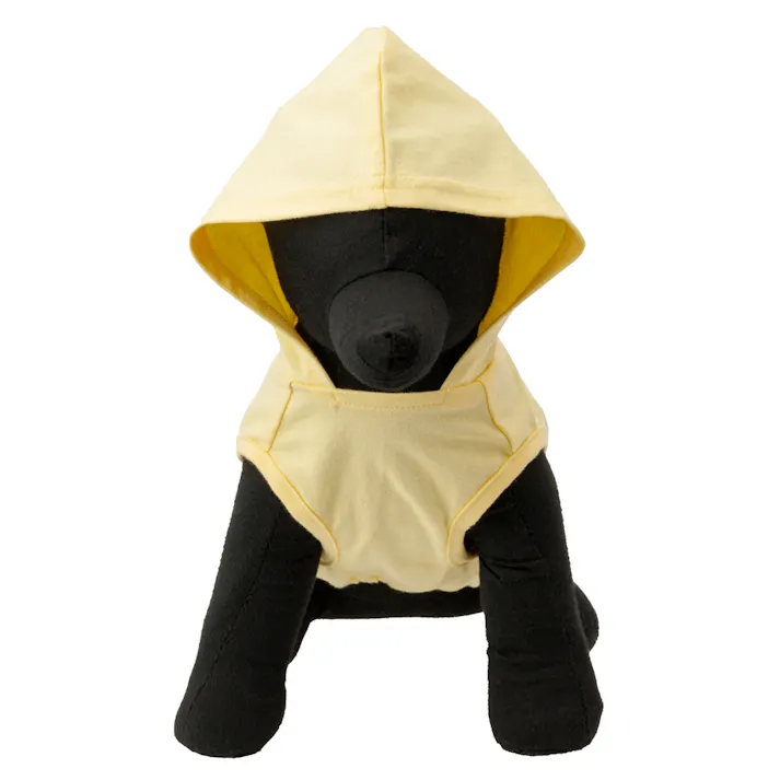 【送料無料】反射ラインパーカー イエロー Sサイズ ペット服(犬の服)