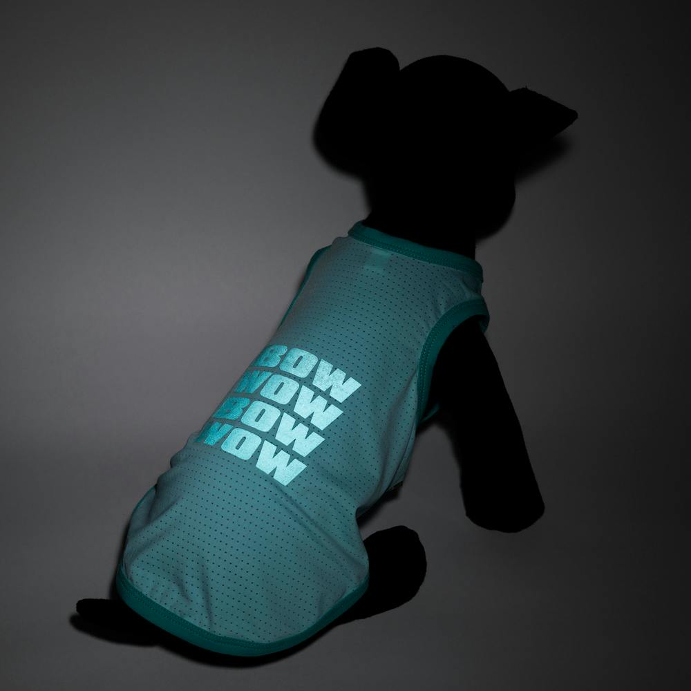 送料無料】接触冷感ひんやりメッシュプリントタンク ブルー SS