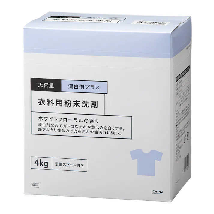 衣料用粉末洗剤 漂白剤プラス ホワイトフローラルの香り 大容量 4kg