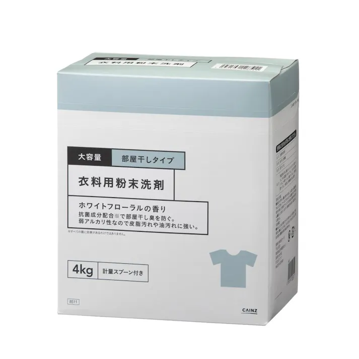 衣料用粉末洗剤 部屋干しタイプ ホワイトフローラルの香り 4kg