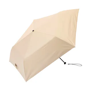 日差しも紫外線も雨も遮れる軽量折傘 50cm ベージュ