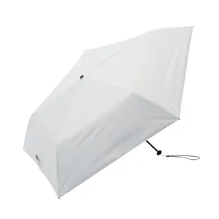 日差しも紫外線も雨も遮れる軽量折傘 50cm オフホワイト